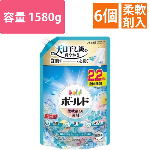 ボールドジェル　Fフラワーサボン替　1580g×6画像