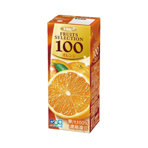 フルーツセレクション　オレンジ　２００ｍｌ　２４本画像