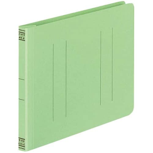 フラットファイルＶ樹脂とじ具　Ａ５横　緑　１０冊画像
