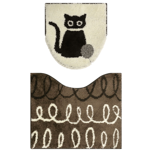 トイレマット SOPO トイレ2点セット キャット画像