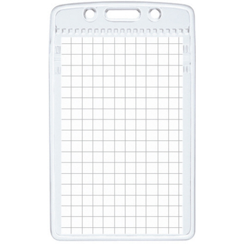 名札用ｿﾌﾄｹｰｽ(ﾁｬｯｸ式)(ｱｲﾄﾞﾌﾟﾗｽ) 名刺･IDｶｰﾄﾞ用 ﾀﾃ型 1ﾊﾟｯｸ(10枚)画像