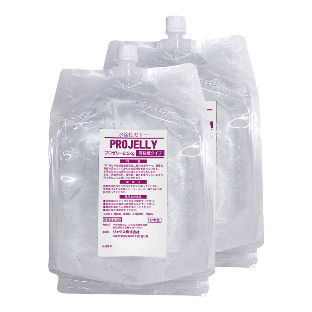 超音波検査用プロゼリー 2.5kg×2パック　高粘度タイプ画像