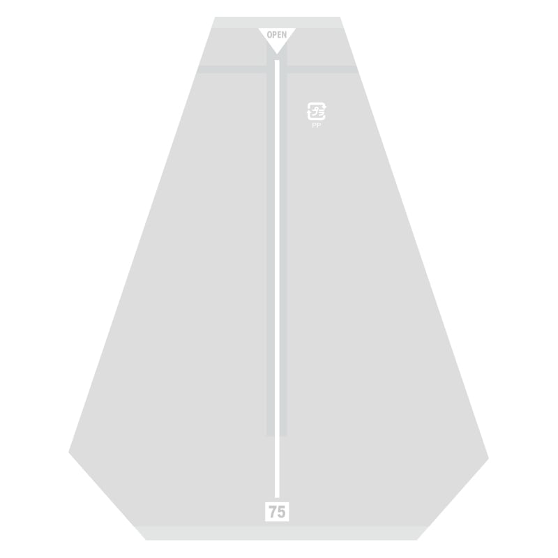 サンドイッチ袋　７５　イージーカット　ライン　白画像