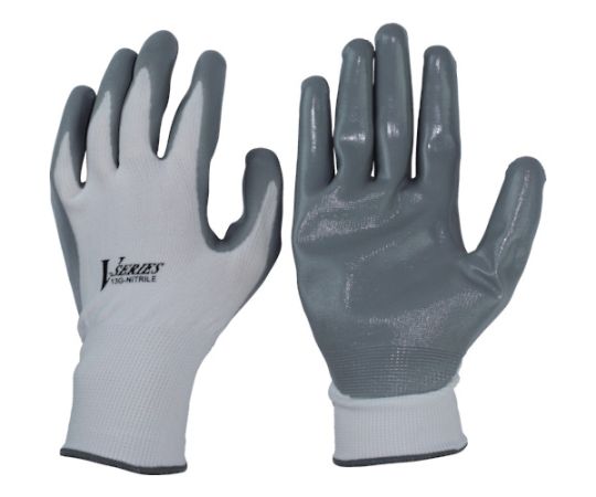 ニトリル背抜き手袋　ホワイト　LL画像