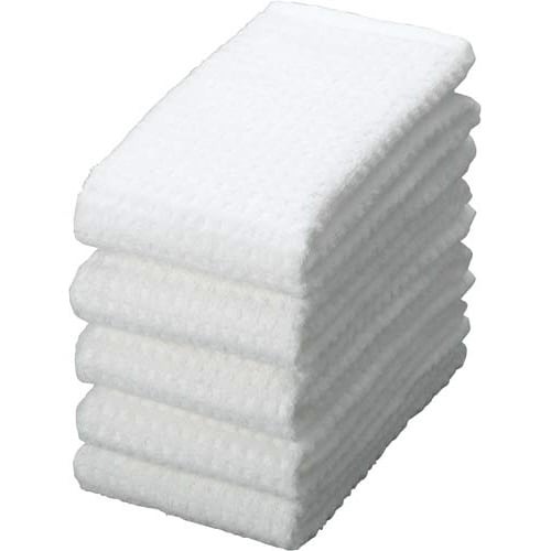 今治タオルブランドフェイスタオルホワイト５枚入×３画像