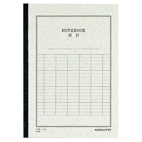 統計ﾉｰﾄ ｾﾐB5 縦罫6本 40枚 1冊画像