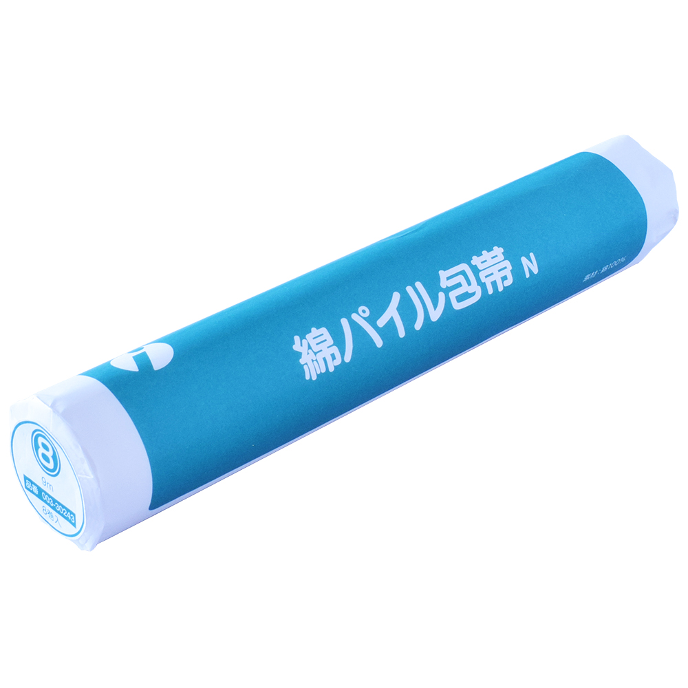 綿パイル包帯N　8裂耳付　9m　1本(8巻入)画像