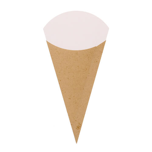 HEIKO 三角ポテト袋 S クラフトナチュラル 100枚画像