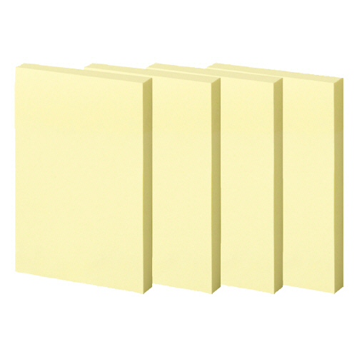 強粘着ふせん 75×50mm ﾊﾟｽﾃﾙｶﾗｰ･ｲｴﾛｰ 1ｾｯﾄ(30冊:10冊×3ﾊﾟｯｸ)画像