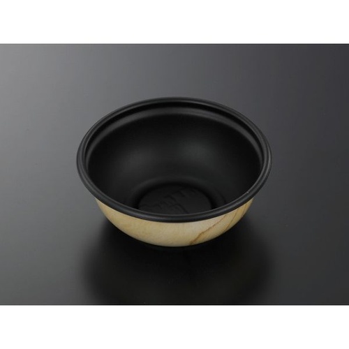 中央化学 どんぶり容器 SD 庵里丼 M15深 BK-輪Y 本体 発泡画像