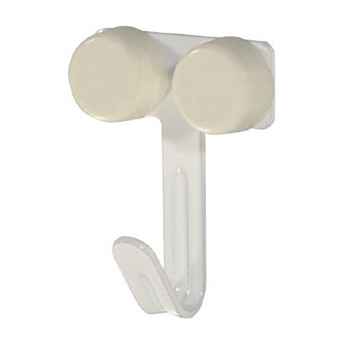 石膏ﾎﾞｰﾄﾞ用ﾌｯｸ 白塗装ﾀｲﾌﾟ 耐荷重13kg 1ﾊﾟｯｸ(2個)画像