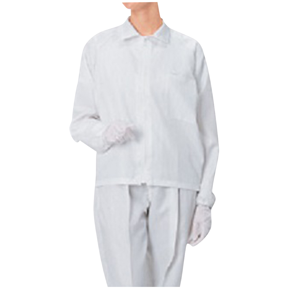 無塵衣・AS249C 男女兼用上着 白 M画像