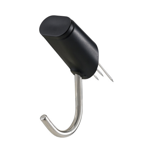 穴の目立たないピンフック　ブラック画像