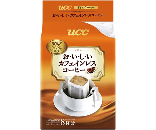 おいしいカフェインレスコーヒー ドリップ 8P 1袋（8杯入）画像