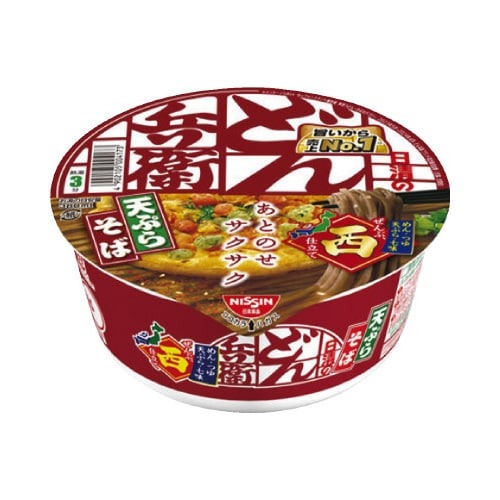 日清のどん兵衛　天ぷらそば　西日本版　１２個入画像