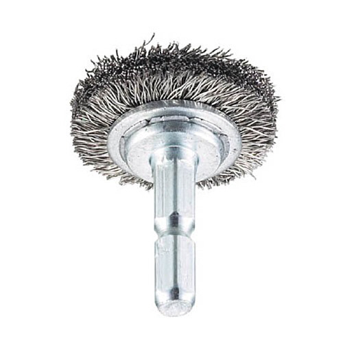 軸付ﾎｲｰﾙﾌﾞﾗｼ φ32×6 0.3mm ｽﾃﾝﾚｽ線 1個画像