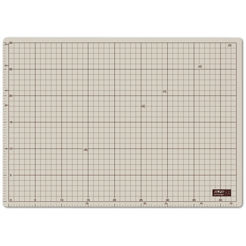 ｶｯﾀｰﾏｯﾄ A3 320×450mm 表面:ｿﾌﾄｸﾞﾚｰ 裏面:ﾌﾞﾗｳﾝ 1ｾｯﾄ(5枚)画像