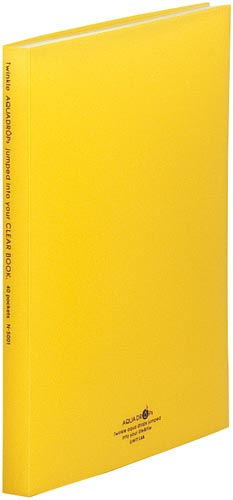 クリヤーブック　Ａ４縦　４０ポケット　黄画像