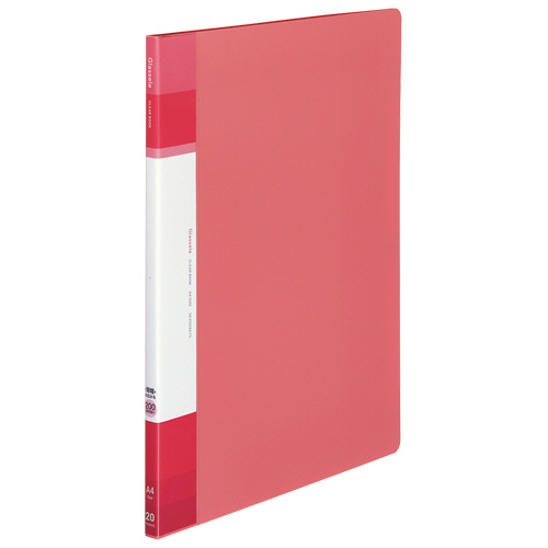 ｸﾘﾔｰﾌﾞｯｸGlassele 固定式･背P A4 20P 背幅11-22mm ｺｰﾗﾙﾋﾟﾝｸ 1冊画像