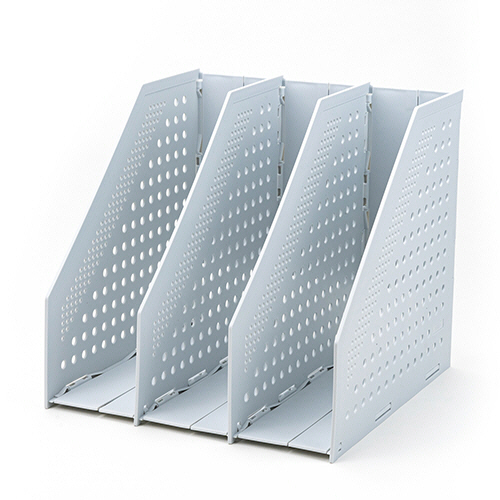 ｾﾘｵ のびーるﾎﾞｯｸｽ A4ﾀﾃ 2仕切り 背幅40-250mm ﾎﾜｲﾄｸﾞﾚｰ 1個画像