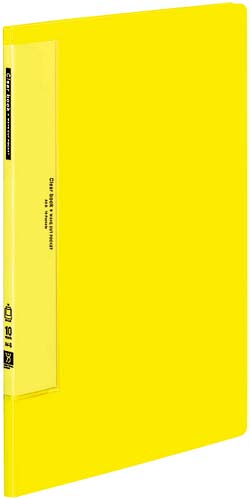 クリヤーブックＷＣ　固定式Ａ４縦１０Ｐ黄１０冊画像