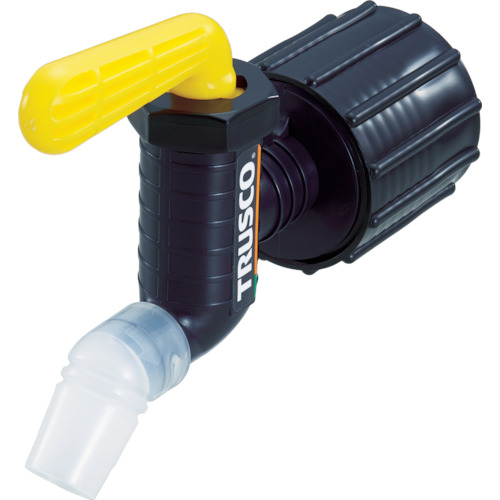 樹脂製給油ｺｯｸ ｷｭｰちゃん 口径50 ﾌｯ素ｺﾞﾑ 黄 1個画像