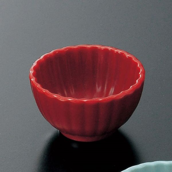 メラミン食器 M11-192 小鉢 薬味入れ 赤 10個入 マイン画像