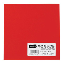 単色おりがみ あか 1ﾊﾟｯｸ(100枚)画像