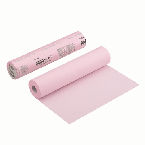 検診用ロールシーツ　３７３０　ピンク１２０回分×２画像