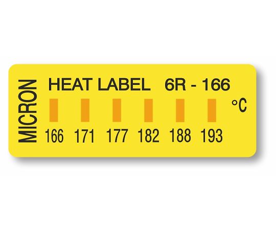 ヒートラベル（不可逆性）6点表示 1箱（10枚入）画像