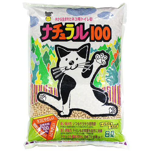 木の猫砂 ﾅﾁｭﾗﾙ100 8L 1ﾊﾟｯｸ画像