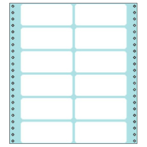 連続伝票用紙(ﾀｯｸﾌｫｰﾑ) 横10×縦11ｲﾝﾁ 12片 1ﾊﾟｯｸ(100ｼｰﾄ)画像