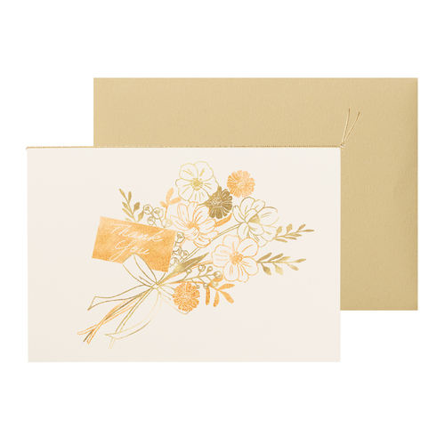 サンキューカード フラワーブーケ（中紙付き）画像