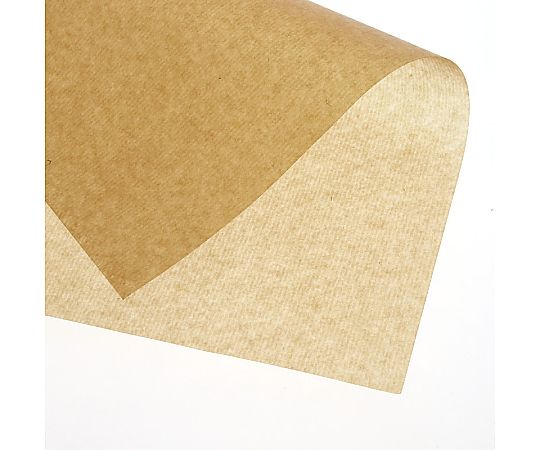 業務用WAXシート　筋入クラフト400×300mm　250枚 透明な包装に包まれた、均一に整列したシートが表示されている様子