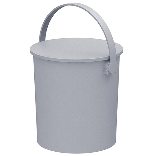 ﾌｪﾙﾏｰ 座れる丸型収納(座れるﾊﾞｹﾂ) 約15L ﾗｲﾄｸﾞﾚｰ 1個