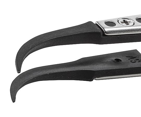 精密耐薬ピンセット SCC洗浄品 鷲型・鋭い 0.6×0.5mm画像