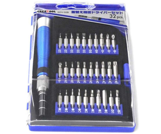 GREAT TOOL 差替え式精密ドライバーセット（32PCS）SDV-32B