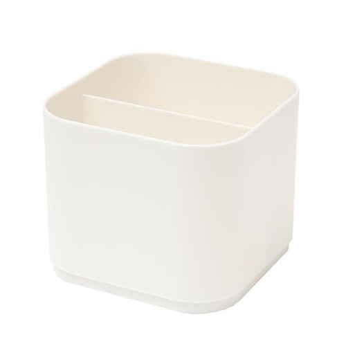 小物入れ 約 幅13×奥行13×高さ10cm ナチュラ インボックス ナノ M 深型 ホワイト画像