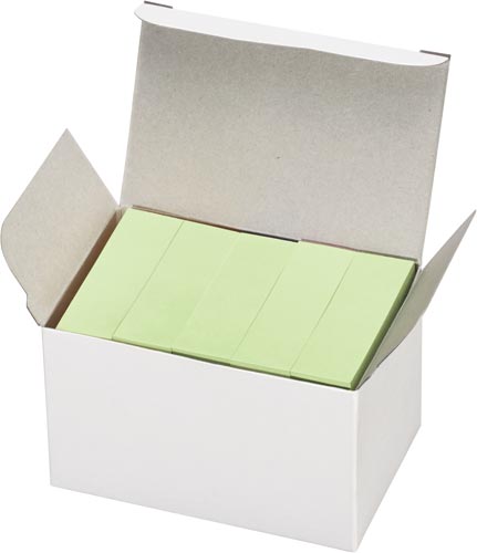 再生紙ふせん＜Ｋ２＞５０×１５ｍｍ　緑　２５冊画像