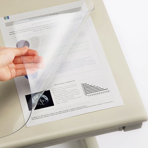 PVCﾃﾞｽｸﾏｯﾄ 薄型ｴｺﾉﾐｰ ｼﾝｸﾞﾙ 600×450mm 1枚画像