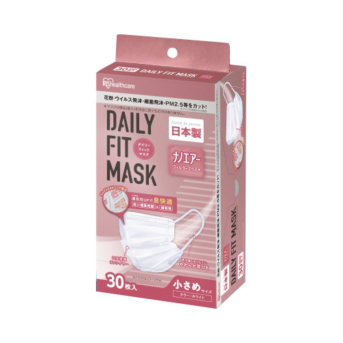 デイリーフィットマスク　ナノエアー小さめ　３０枚入画像