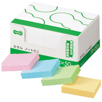 ふせん ﾉｰﾄﾐﾆ 38×50mm 4色 1ﾊﾟｯｸ(20冊)画像