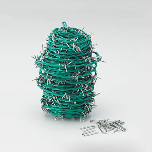 ｶﾗｰ有刺鉄線 2.0mm×100m 1個