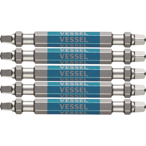 剛彩ﾋﾞｯﾄ (両頭ｽｸｴｱ) SQ3×65mm 1ﾊﾟｯｸ(5本)画像