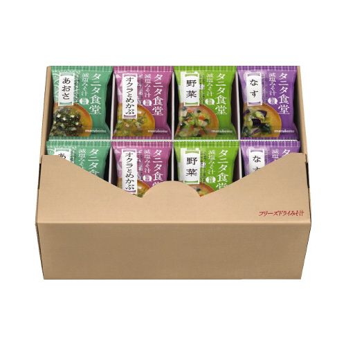 フリーズドライ　タニタ食堂監修の減塩みそ汁　１６食画像