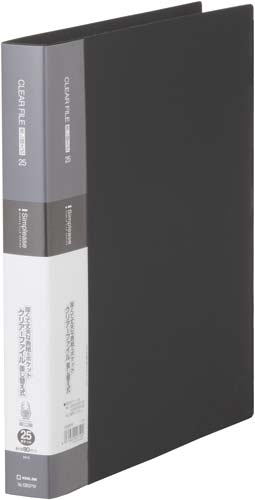 シンプリーズクリアーＦ差替式黒Ａ４縦背幅３６ｍｍ