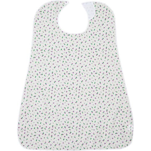 ＬＯｒ食事用エプロン　花柄パープル画像