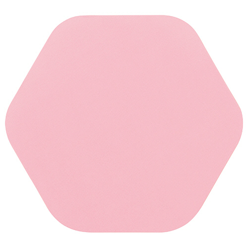 六角ﾏｸﾞﾈｯﾄｼｰﾄ 単色ﾊﾟｯｸ ﾋﾟﾝｸ 1ﾊﾟｯｸ(10枚)画像