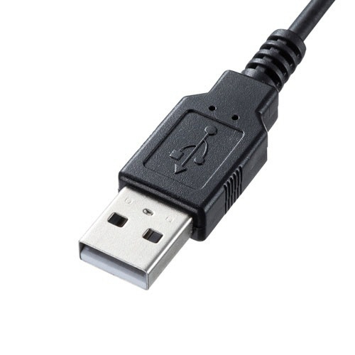 日本語109キーボード(USB)　ブラック　RoHS指令準拠(10物質)　1台 黒いキーボードが正面から見える状態、キーが整然と配置されている。