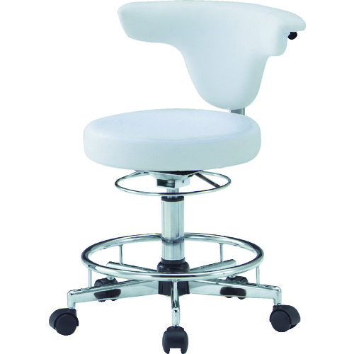 ＴＲＵＳＣＯ　ワーキングチェア　３８０ＸＨ４６０ー５９０　アイボリー画像